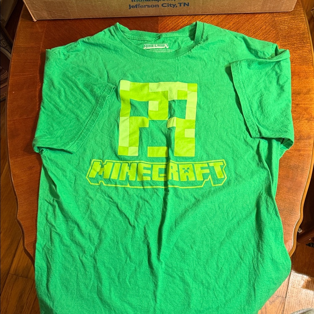 Minecraft Green Pixel Graphic Tee
